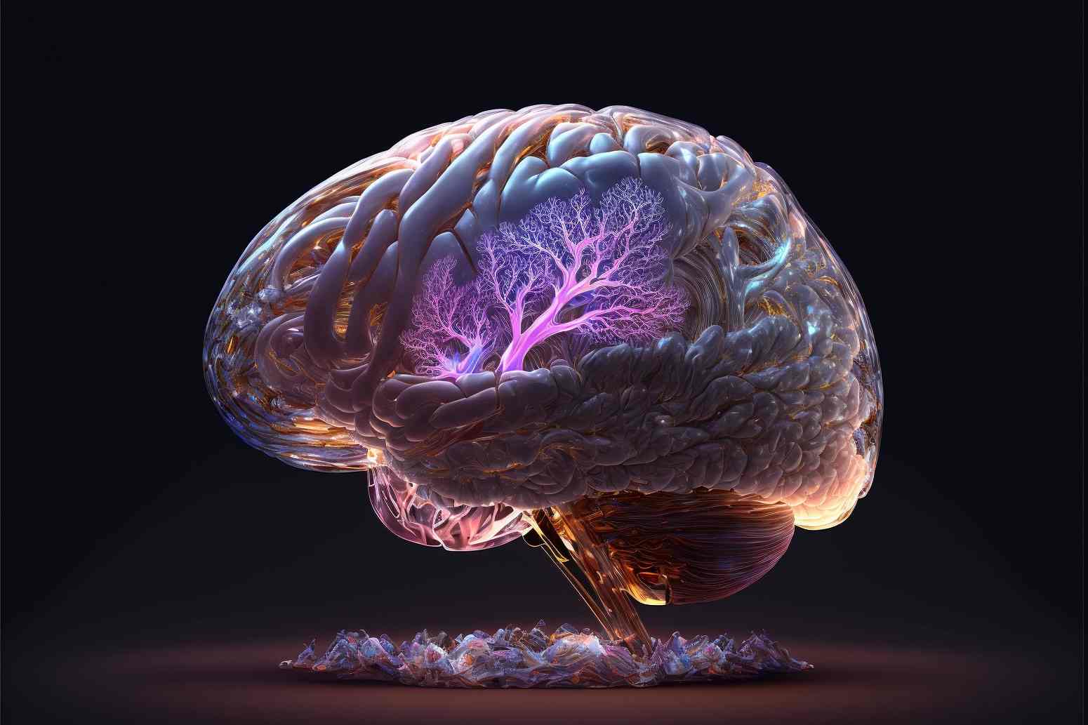 desenho de um cérebro representando a nova medicina germânica