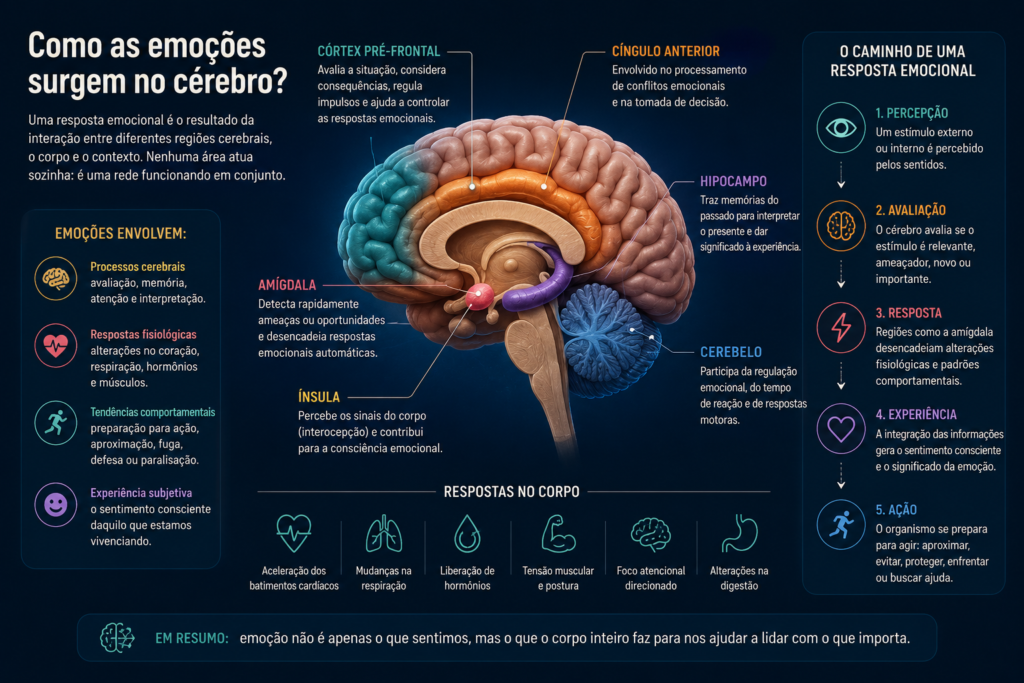 infografico sentimentos e emocoes - Sentimentos e Emoções: Guia Científico Completo para Entender Como Eles Funcionam