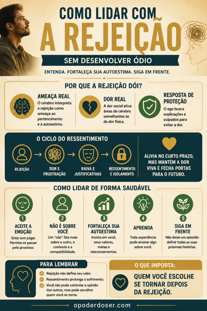 como lidar com a rejeição