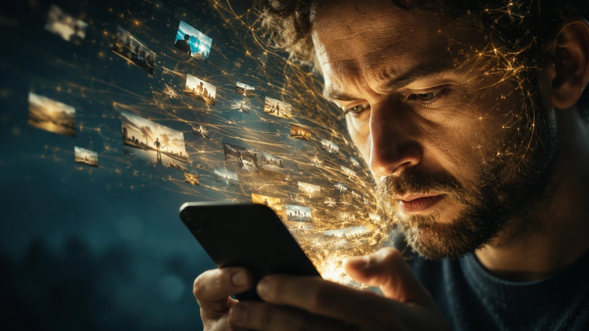parar de olhar para o celular