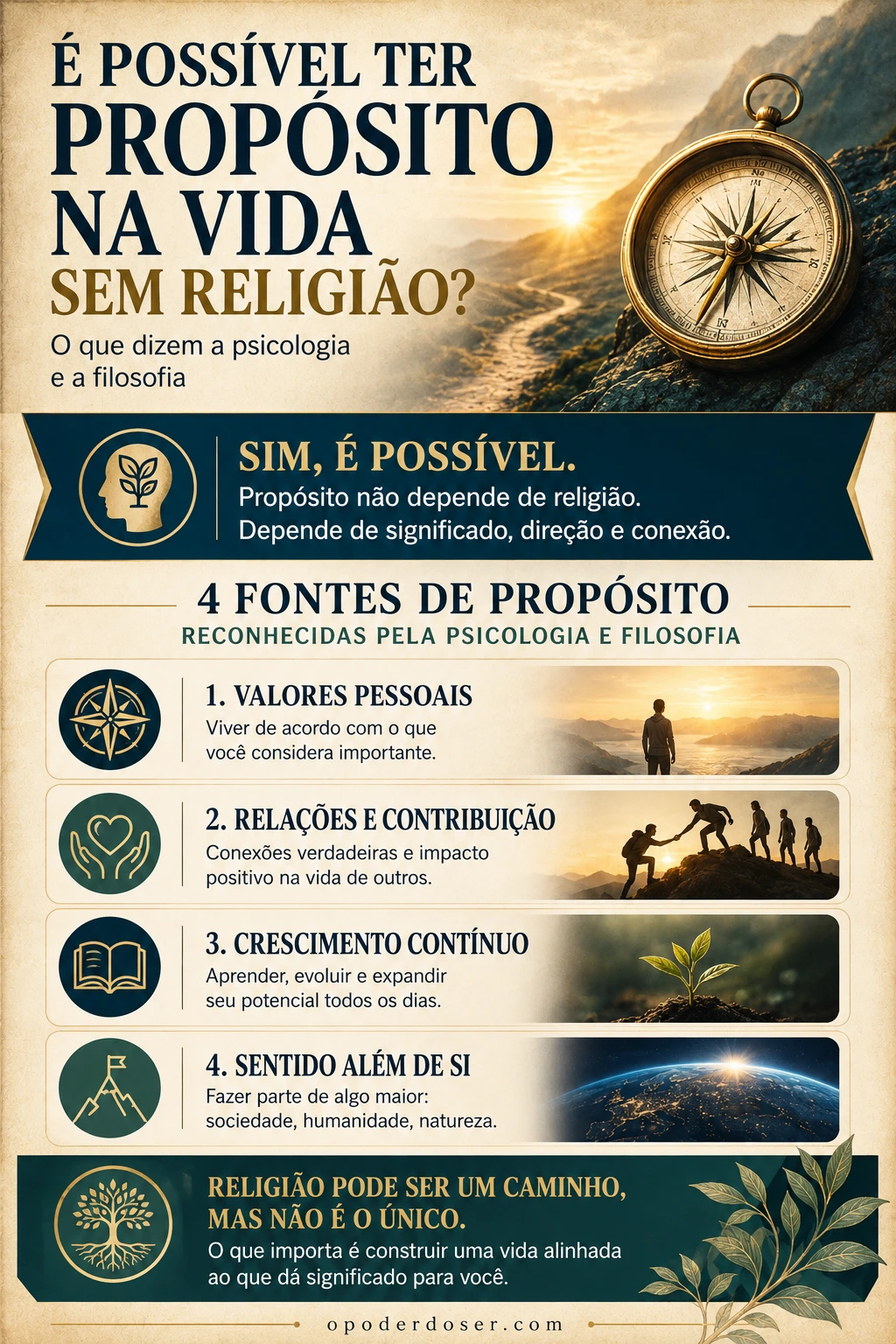 É Possível Ter Propósito na Vida Sem Religião? O Que Dizem a Psicologia e a Filosofia