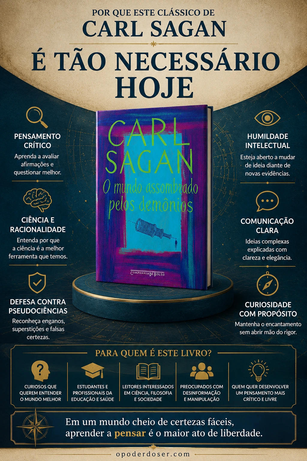O Mundo Assombrado pelos Demônios de Carl Sagan O Mundo Assombrado pelos Demônios livro artigo com resenha