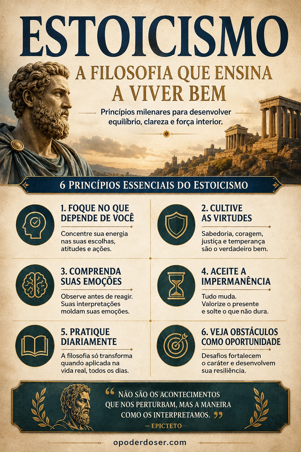 O que é Estoicismo - infografico