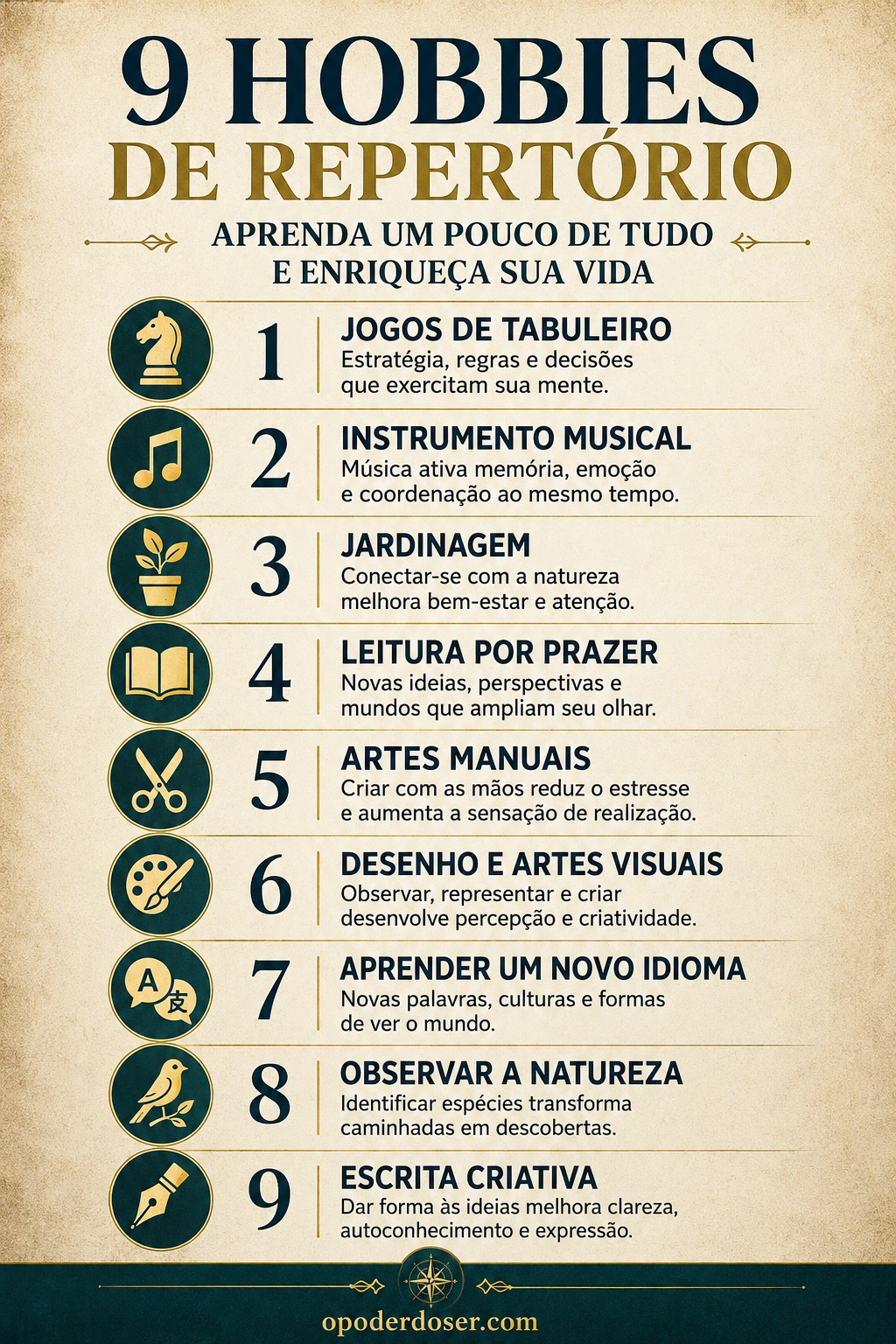 9 Hobbies de Repertório Para Quem Gosta de Aprender Um Pouco de Tudo Hobbies de Repertório