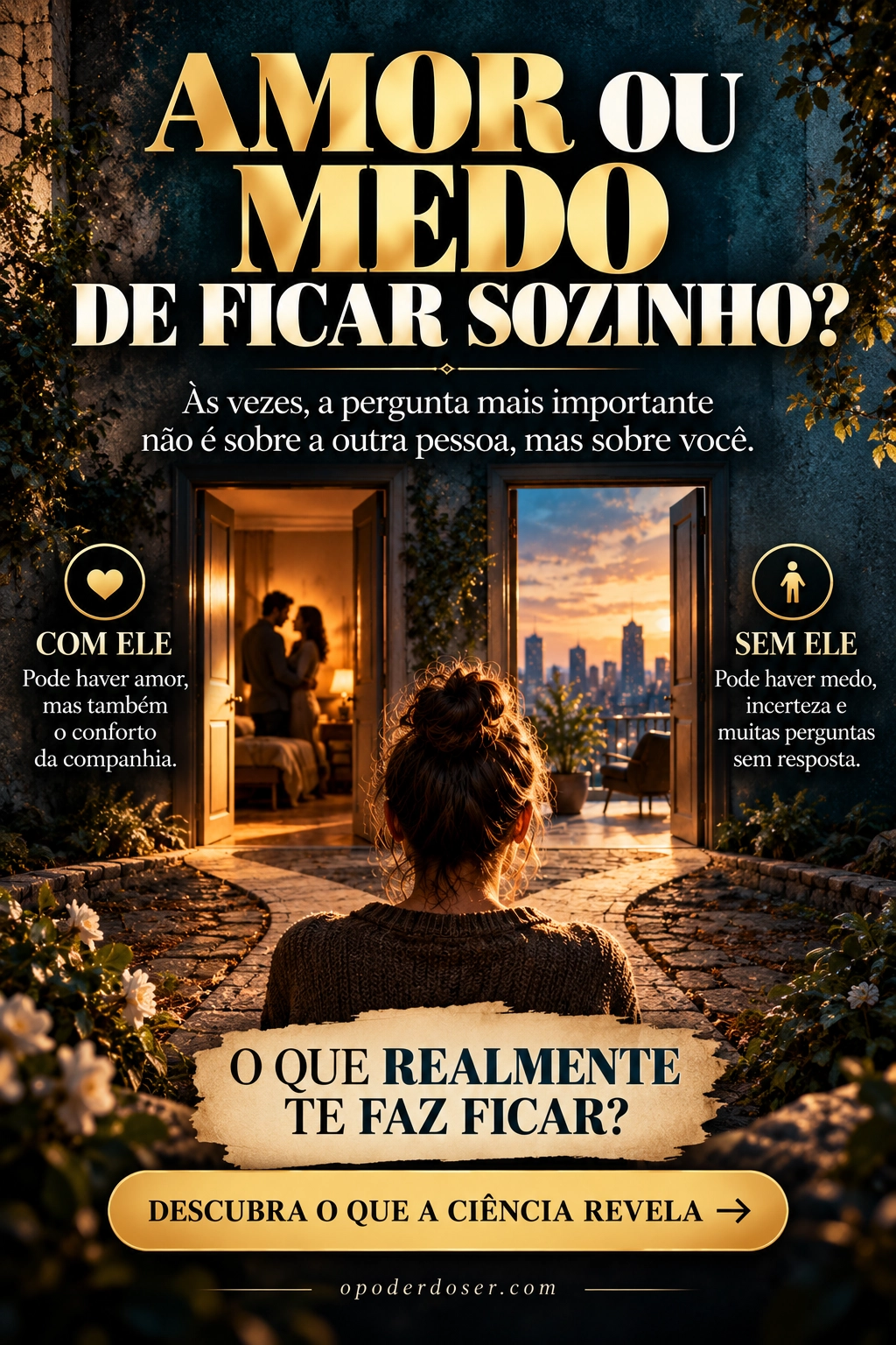Você sente amor ou medo de ficar sozinho - infografico