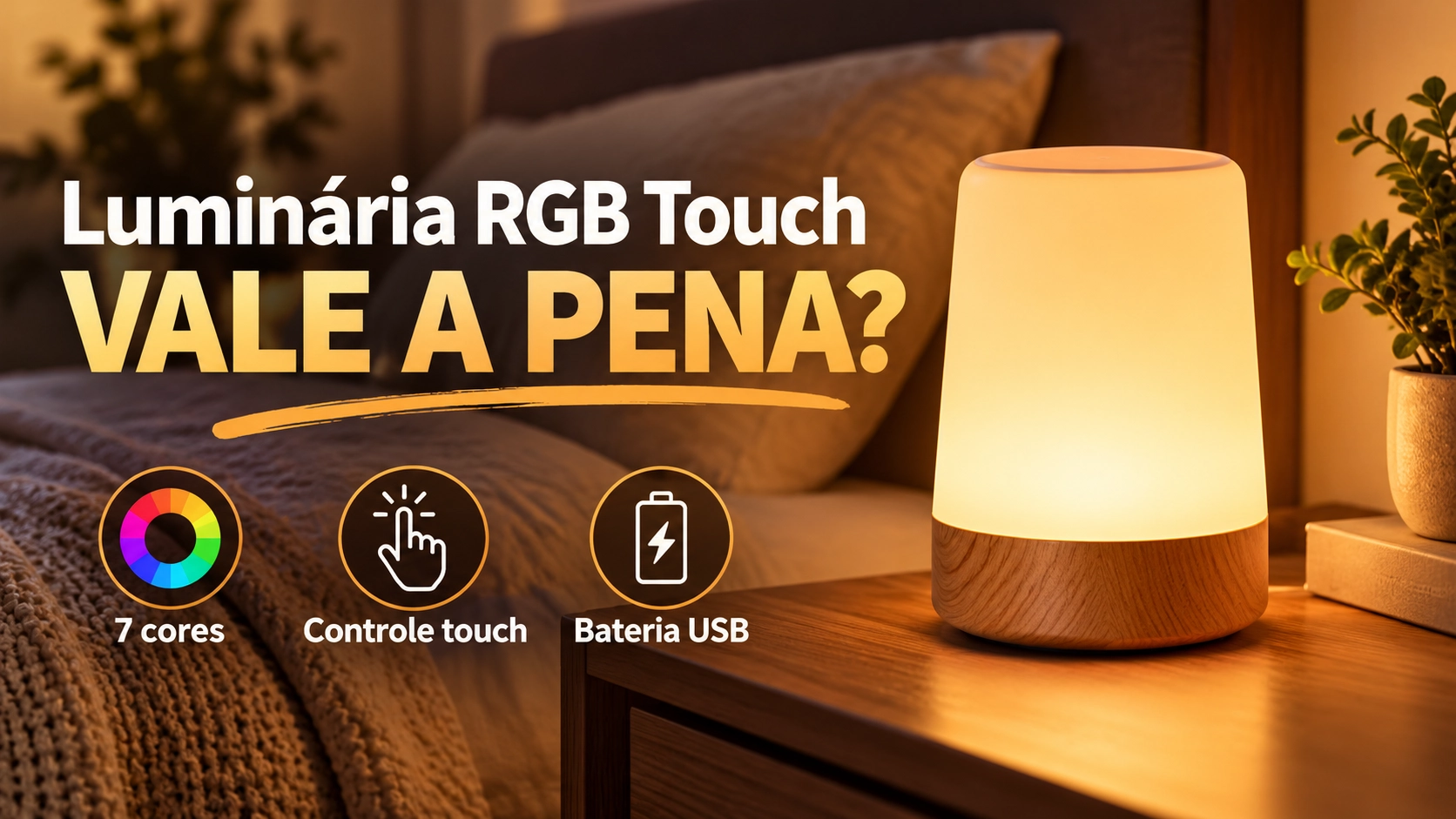 luminaria rgb touch vale a pena - Luminária de Mesa LED RGB Touch Vale a Pena?