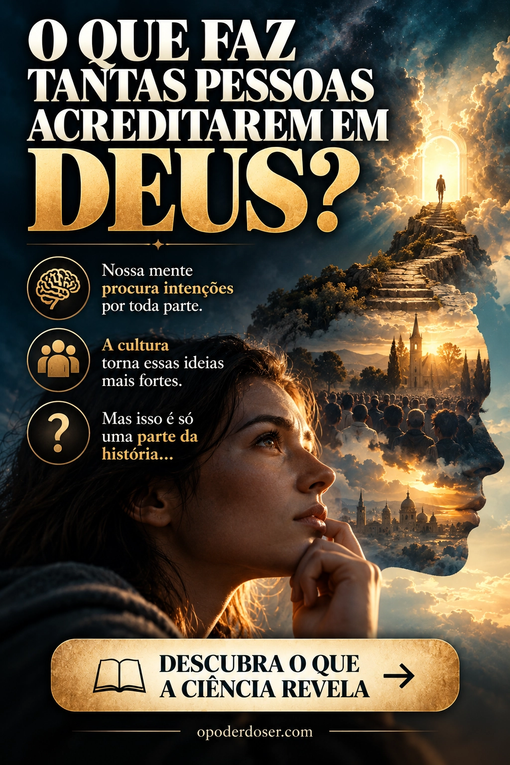 Por que tantas pessoas acreditam em Deus - infográfico
