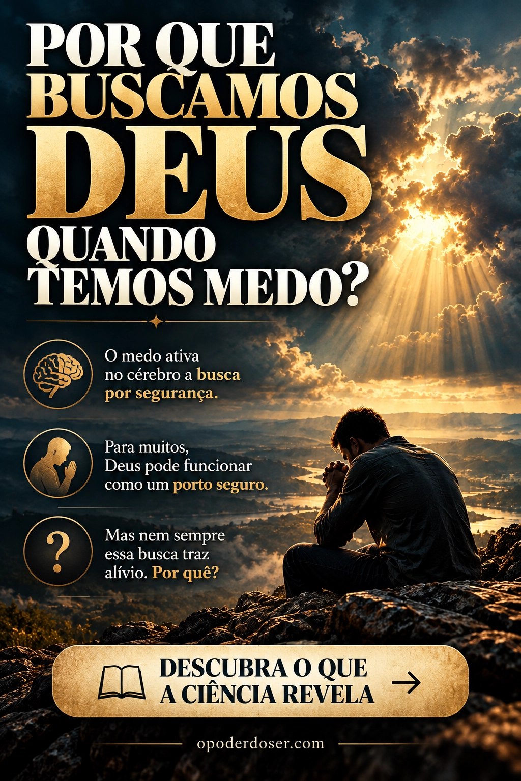 Por que procuramos Deus quando estamos com medo? infográfico