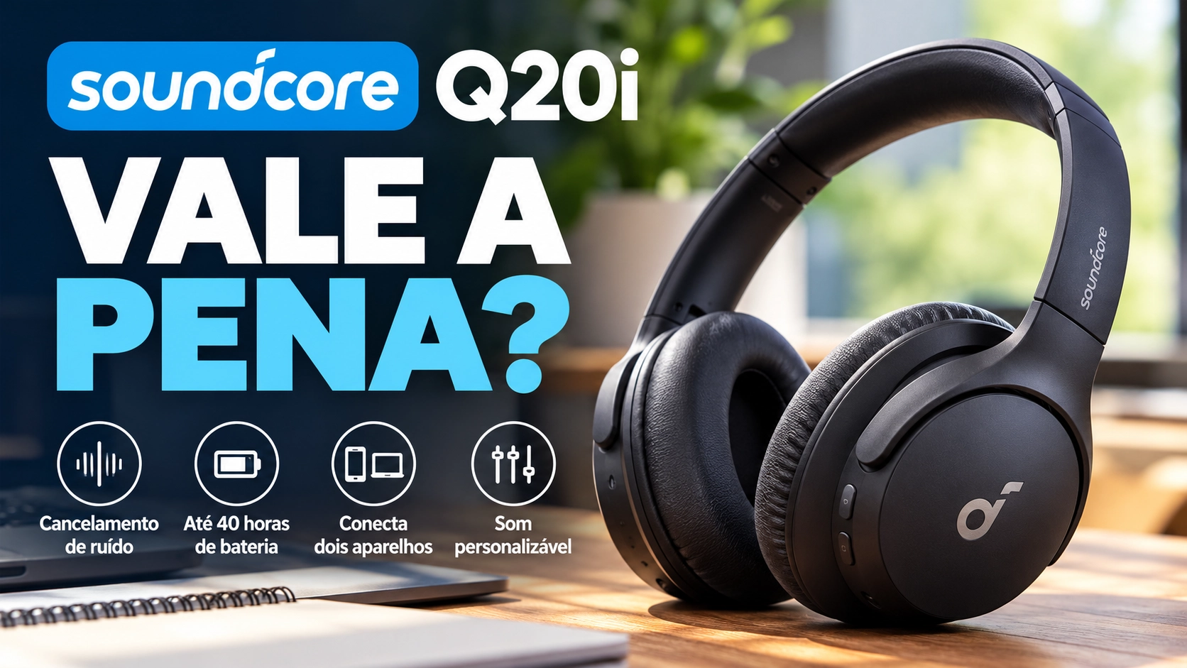 soundcore q20i vale a pena - Soundcore Q20i vale a pena? Conheça o fone com cancelamento de ruído